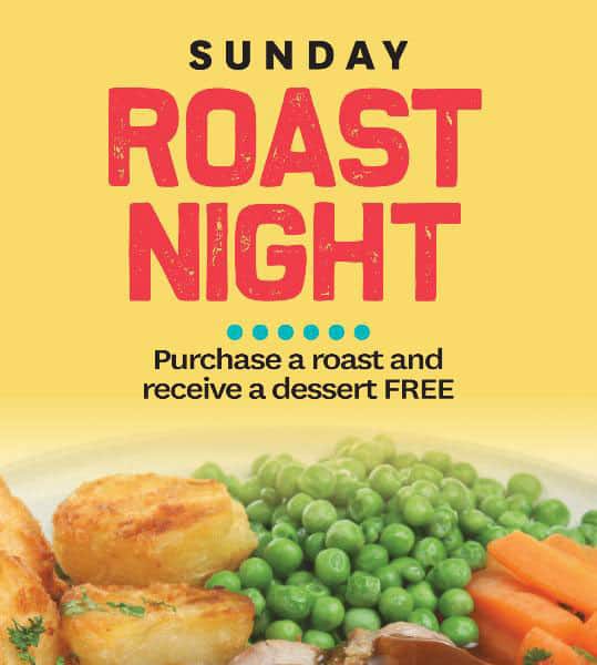 Weekly Meal Deals: Sunday Roast Night at Macksville Ex-Serivces Club